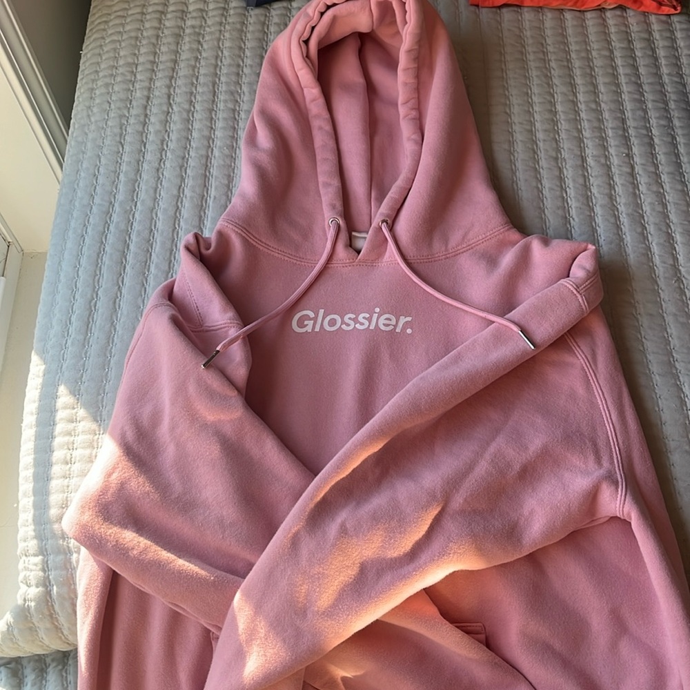 glossier hoodie like new medium